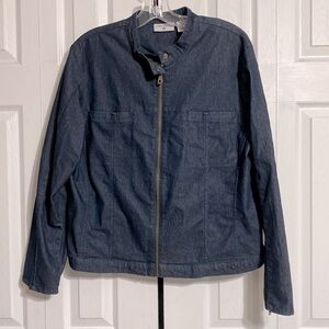 kathy ireland Dark Blue Denim Jean Jacket